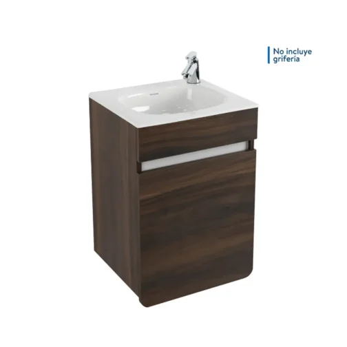 MUEBLE ALUVIA ELEVADO HABANO CON LAVAMANOS 40X35