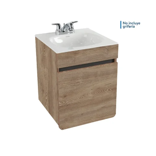 MUEBLE ALUVIA ELEVADO MIEL CON LAVAMANOS 45X45
