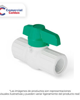 VALVULA BOLA PVC ROSCADA 1/2'